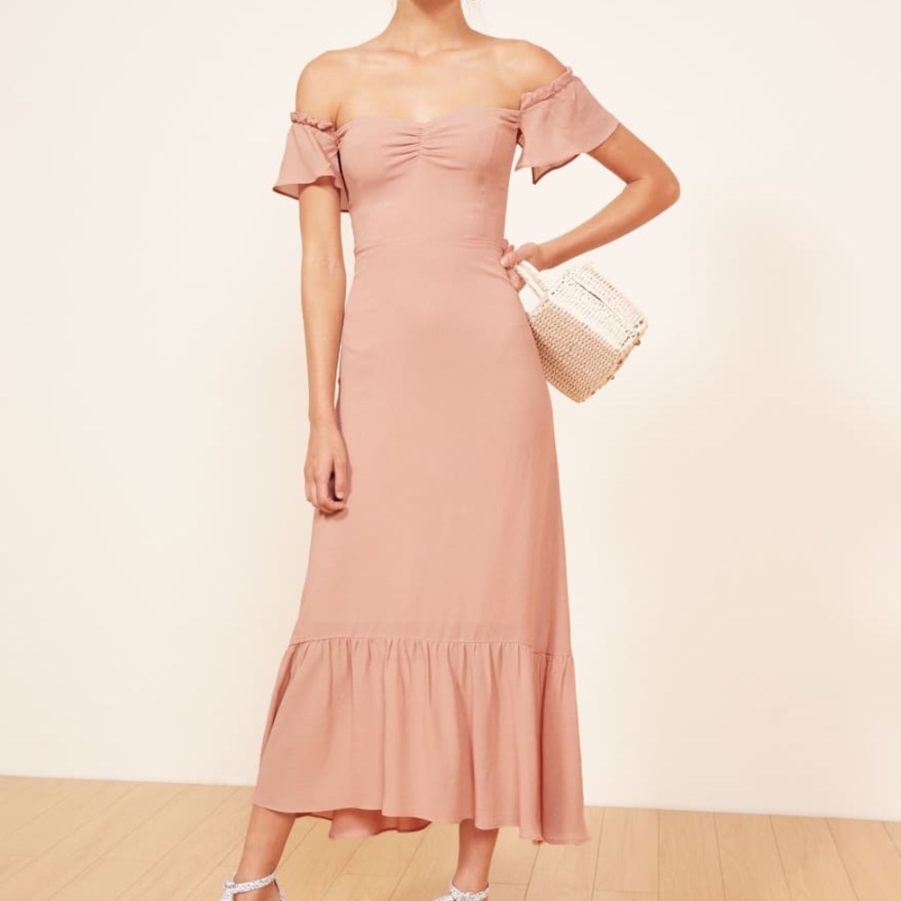 NWT Blush Butterfly Reformation Dress